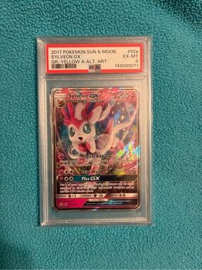 2017 Pokemon Sylveon GX 92a/145 Yellow A Alternate Art PSA 6 Guardians Rising